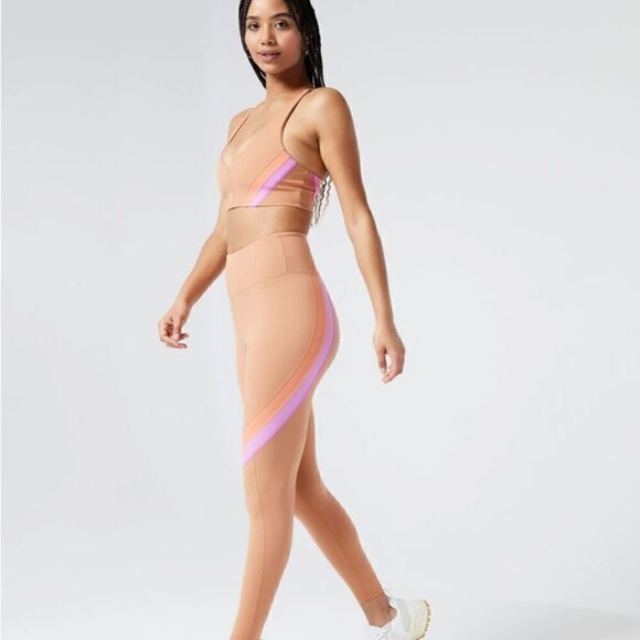 L*Space Wyatt Racerback Sports Bra in Color Putty Size: L NWT - Picture 7 of 14